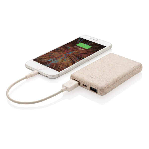 Wheat Straw 5.000 mAh Pocket Powerbank - Image 3