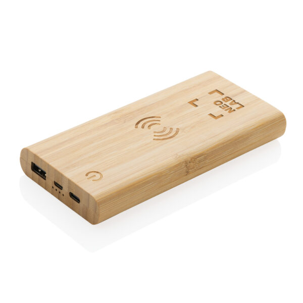 Bamboo 8.000 mAh 5W wireless powerbank - Image 8