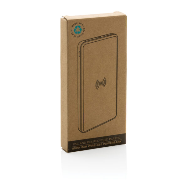 RCS recycled plastic 8000 mAh Wireless Powerbank - Image 14