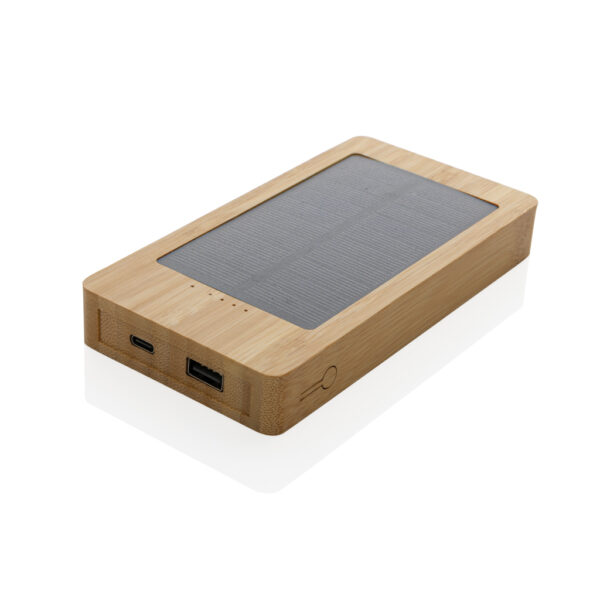 Sunwick 10.000 mAh Bamboo solar powerbank - Image 2