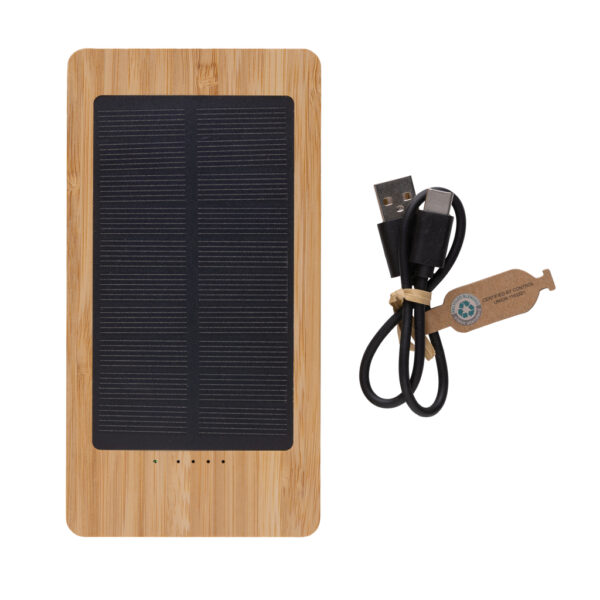 Sunwick 10.000 mAh Bamboo solar powerbank - Image 5