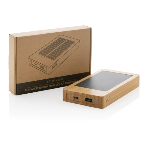 Sunwick 10.000 mAh Bamboo solar powerbank - Image 12