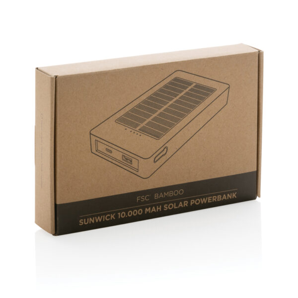 Sunwick 10.000 mAh Bamboo solar powerbank - Image 13