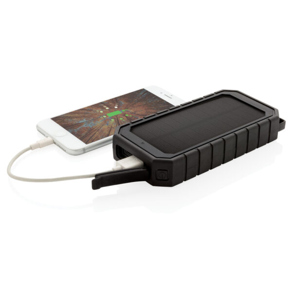 RCS recycled plastic Solar powerbank with 10W Wireless - Image 5