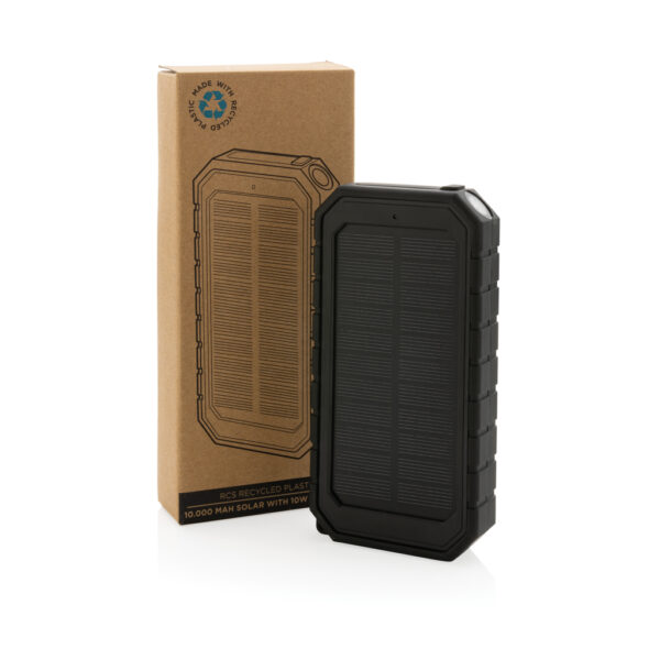 RCS recycled plastic Solar powerbank with 10W Wireless - Image 11