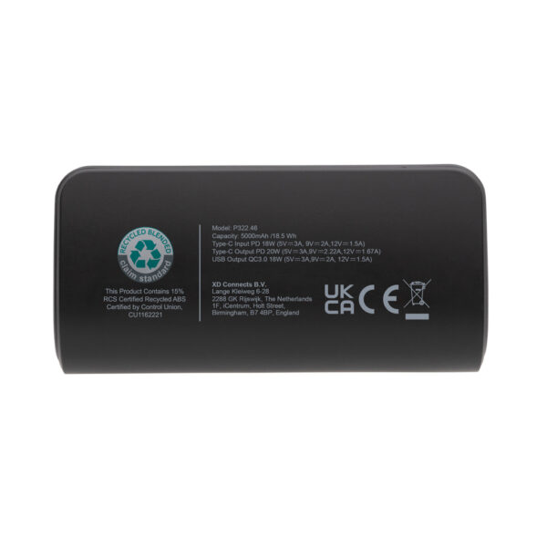 FlashCharge RCS rplastic 5000 mah fast charge powerbank - Image 5