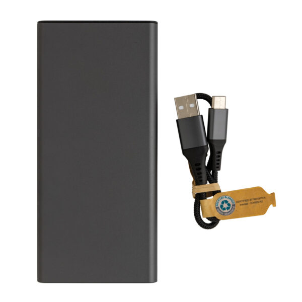 Terra RCS recycled 18W aluminium powerbank 10.000 mAh - Image 5