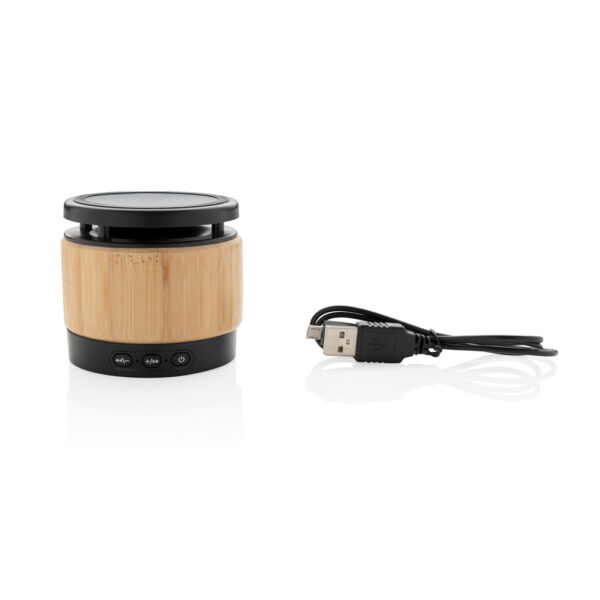 Bamboo wireless charger speaker - Image 3