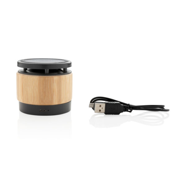 Bamboo wireless charger speaker - Image 4