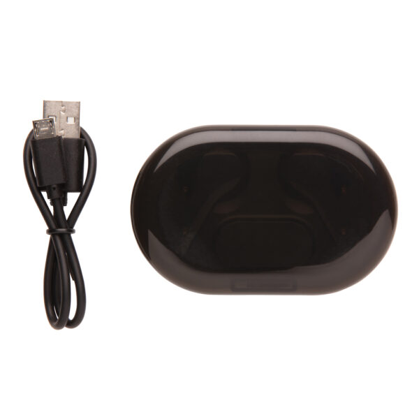 Light up logo TWS earbuds in charging case - Image 4