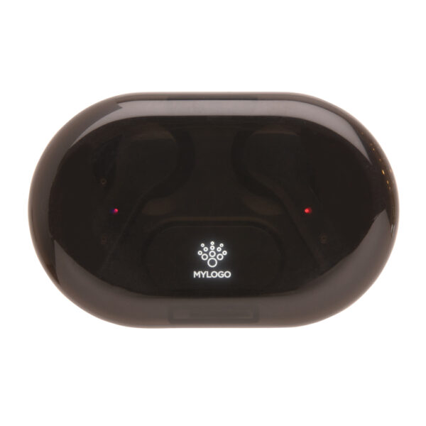 Light up logo TWS earbuds in charging case - Image 10