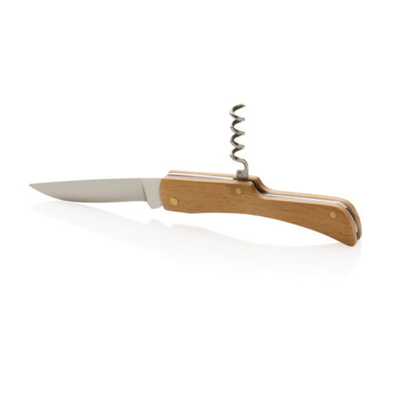 Wooden knife with bottle opener - Image 2