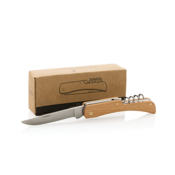 Wooden knife with bottle opener - Image 5