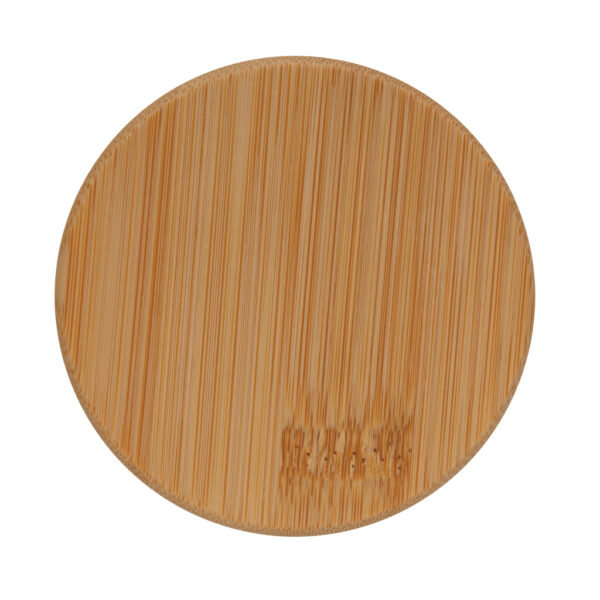 Double wall borosilicate glass with bamboo lid 350ml - Image 6