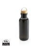 RCS RPET bottle with bamboo lid and handle - Image 2