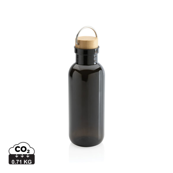 RCS RPET bottle with bamboo lid and handle - Image 2