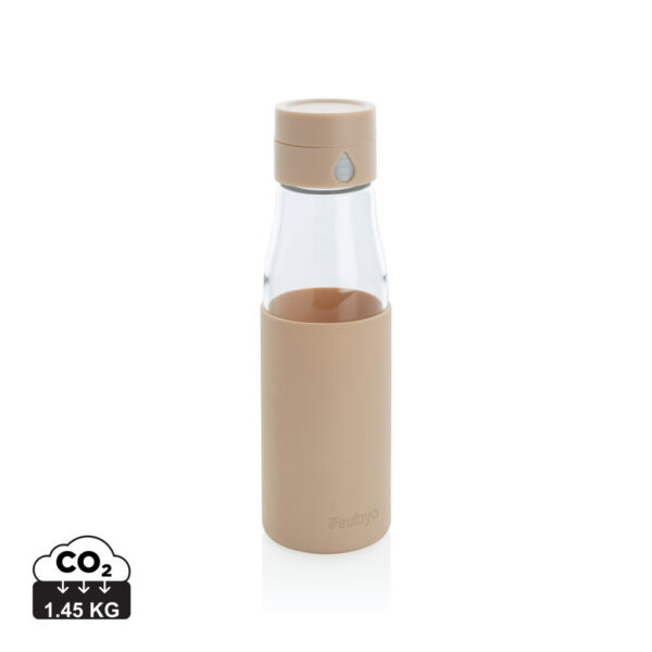 Ukiyo glass hydration tracking bottle with sleeve - Image 2
