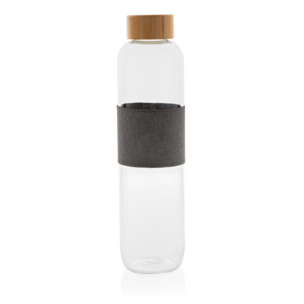 Impact borosilicate glass bottle with bamboo lid - Image 3