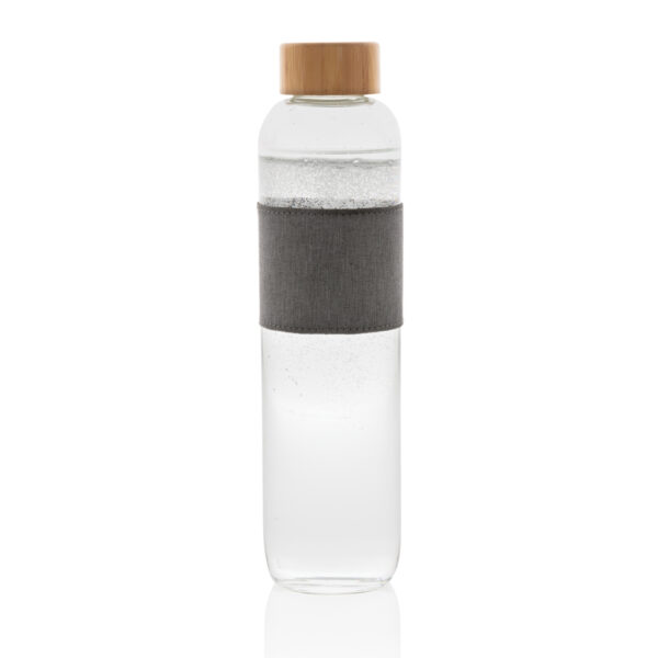 Impact borosilicate glass bottle with bamboo lid - Image 6
