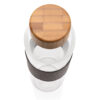 Impact borosilicate glass bottle with bamboo lid - Image 9
