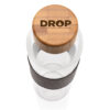 Impact borosilicate glass bottle with bamboo lid - Image 11