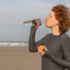 Impact borosilicate glass bottle with bamboo lid - Image 14