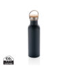 Modern stainless steel bottle with bamboo lid - Image 4