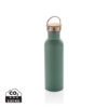 Modern stainless steel bottle with bamboo lid - Image 5