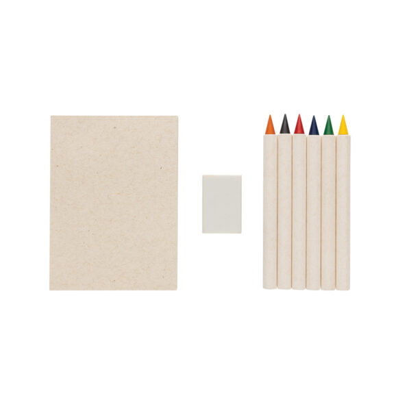 Micki GRS infinity 6pc colouring pencil set with notepad - Image 3