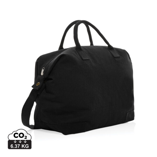 Kezar AWARE™ 500 gsm recycled canvas deluxe weekend bag - Image 2