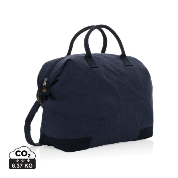 Kezar AWARE™ 500 gsm recycled canvas deluxe weekend bag - Image 3