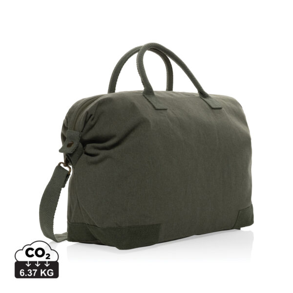Kezar AWARE™ 500 gsm recycled canvas deluxe weekend bag - Image 4