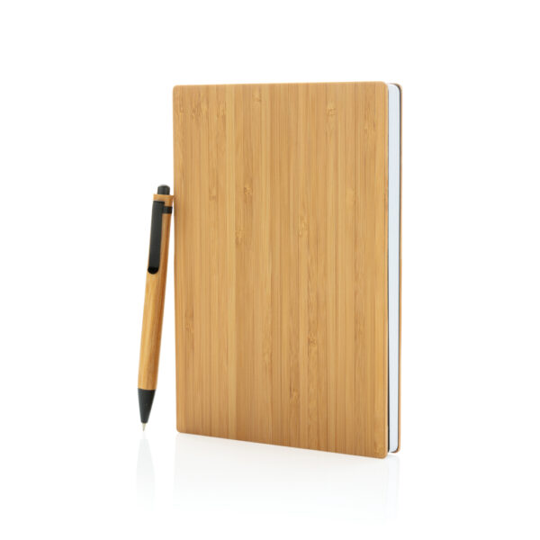 A5 Bamboo notebook & pen set - Image 2