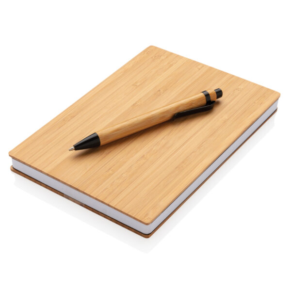 A5 Bamboo notebook & pen set - Image 3