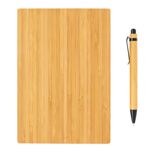 A5 Bamboo notebook & pen set - Image 5