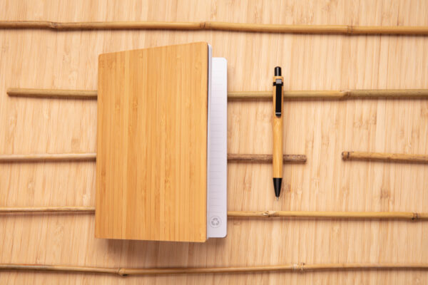 A5 Bamboo notebook & pen set - Image 7