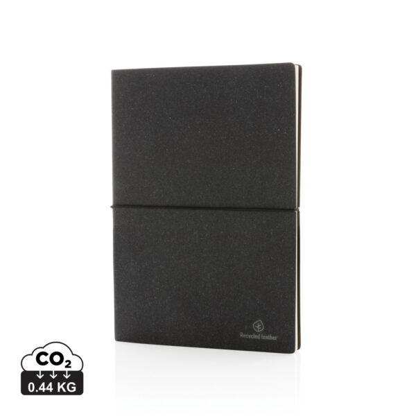 A5 GRS recycled leather notebook - Image 2