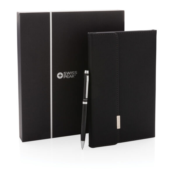 Swiss Peak deluxe A5 notebook and pen set - Image 10