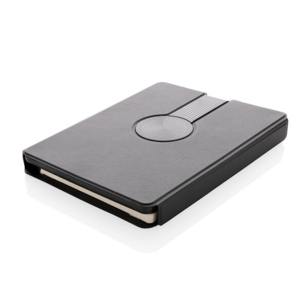 Swiss Peak RCS rePU notebook with 2-in-1 wireless charger - Image 3