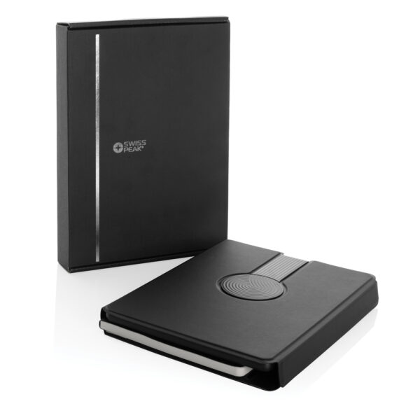 Swiss Peak RCS rePU notebook with 2-in-1 wireless charger - Image 16