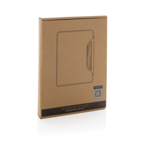 Teri AWARE™ RPET and walnut A5 portfolio - Image 12