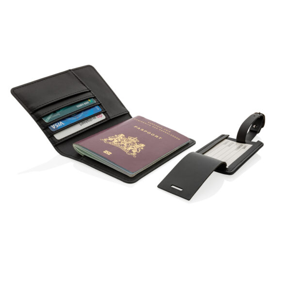 Swiss Peak GRS recycled PU travel gift set - Image 5
