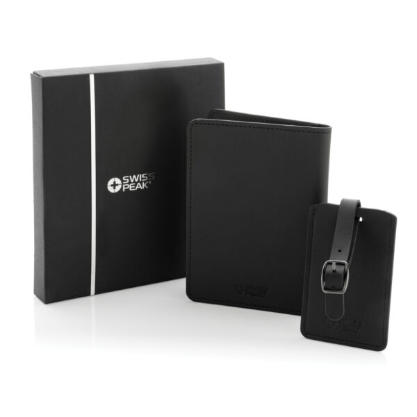 Swiss Peak GRS recycled PU travel gift set - Image 8