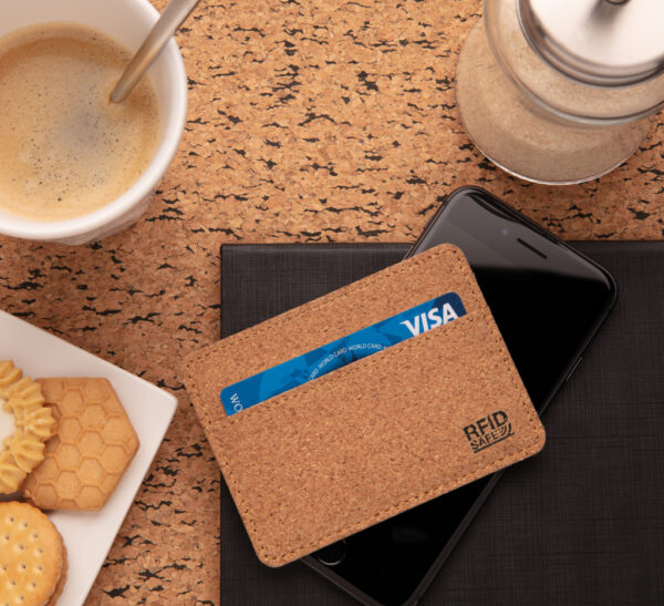 Cork secure RFID slim wallet - Image 13