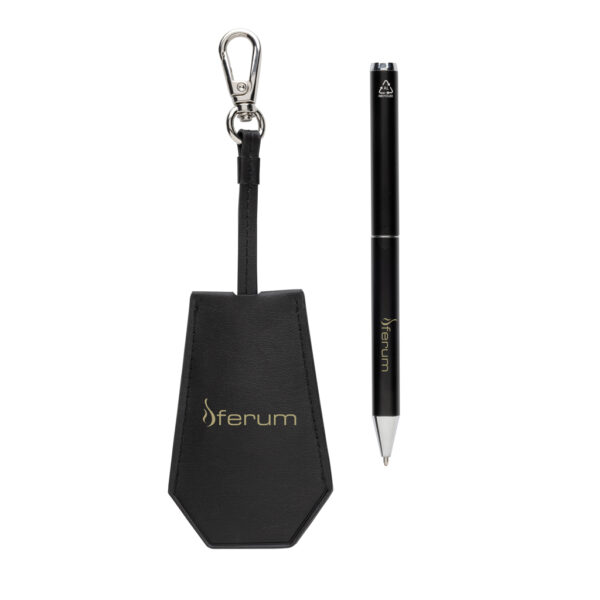 SP Tula RCS certified recycled PU key holder and pen set - Image 7