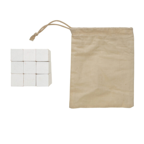 Wooden brain game in canvas pouch - Image 5