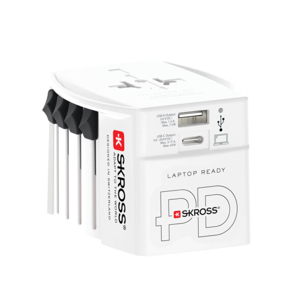 SKROSS World Travel Adapter MUV 65W PD with USB C Cable - Image 2