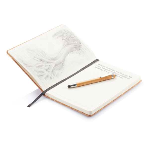 A5 notebook with bamboo pen including stylus - Image 5