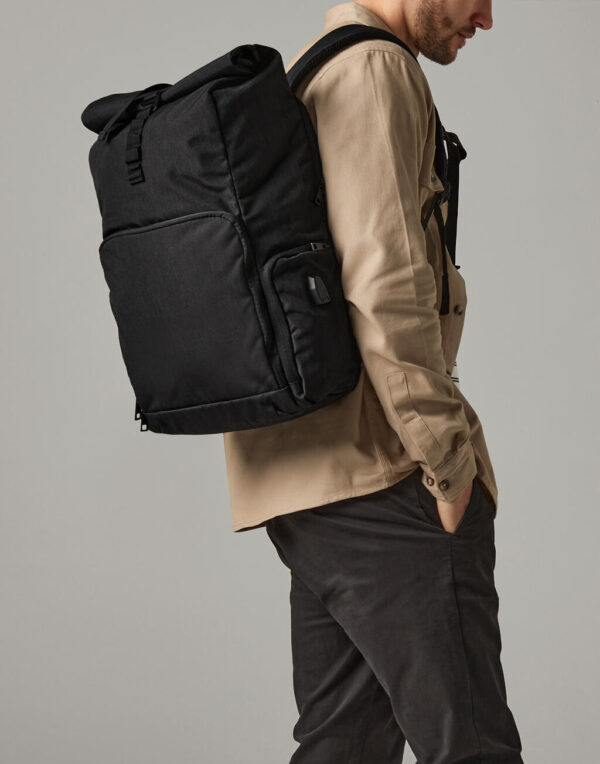 Q-Tech Charge Roll-Top Backpack - Image 2