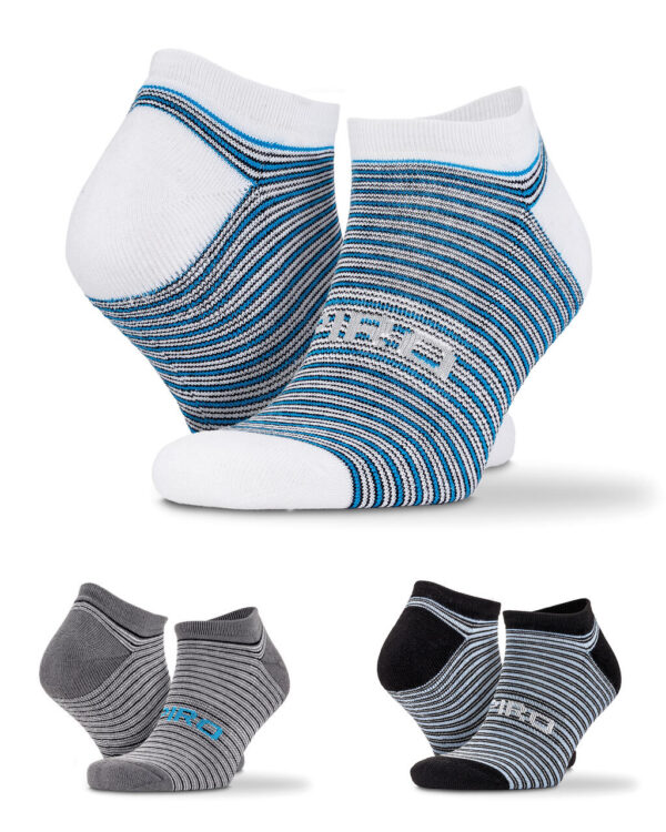 3-Pack Mixed Stripe Sneaker Socks - Image 2
